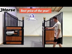 OEM คาร์บอนถ่านไม้ไผ่สีดำผงเคลือบคอกม้าเคลื่อนที่ Stall Barn Door