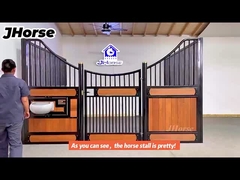 พกพา 3.6m เหล็กเหล็กเหล็กสตูลม้าสําหรับโรงม้าแผ่น