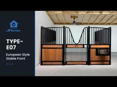 ขอแนะนำแผงด้านหน้าสำหรับคอกม้าไม้ไผ่ Bamboo Horse Stable แบบเชื่อมและเคลือบผงสี ทนทานต่อสภาพอากาศ