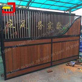 Farm Outdoor Portable Horse Hinged horse stall doors in black coating