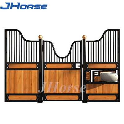 10ft 12ft Metal Horse Stall Fronts ไม้ไผ่ทนทานสำหรับฟาร์ม