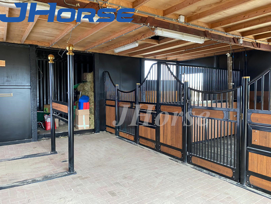Hot Dipped European Stable Barn Doors การออกแบบคานไม้แบบประหยัด
